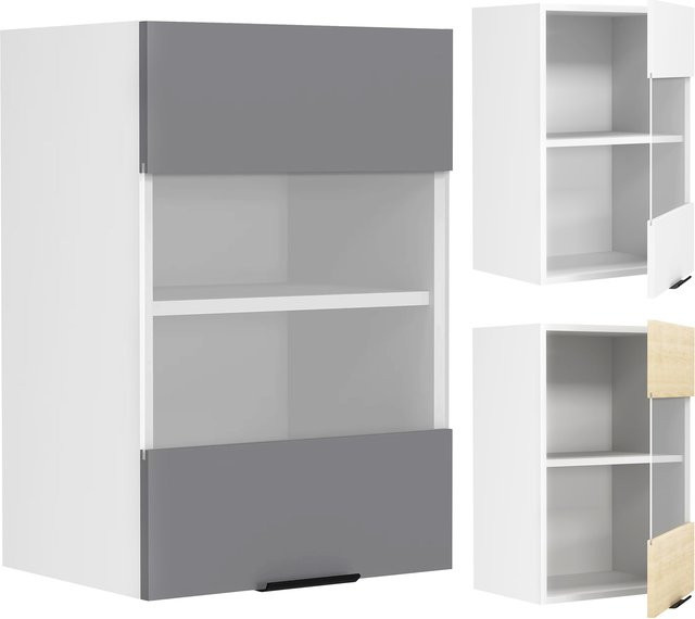 VCM Küchenschrank Fasola hängend mit Glastür und Regalböden, H x B x T: 60 x 40 x 31 cm - Bild 1