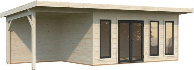 Palmako Gartenhaus Aurelia aus Fichtenholz mit Pultdach in Natur - Bild 1