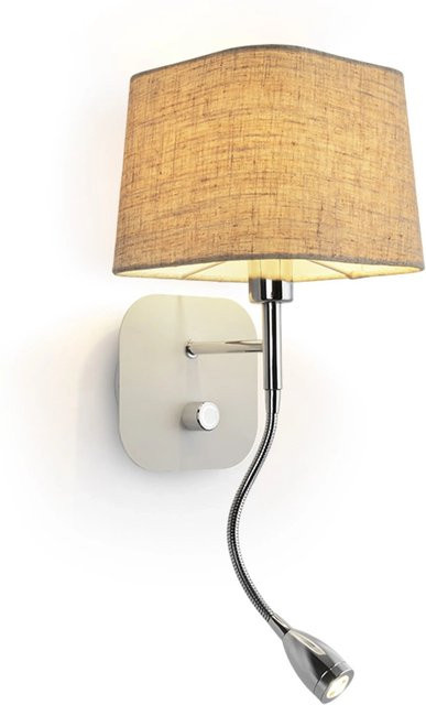 Rendl Wandleuchte Perth LED in Chrom mit verstellbarem Reflektor - Bild 1