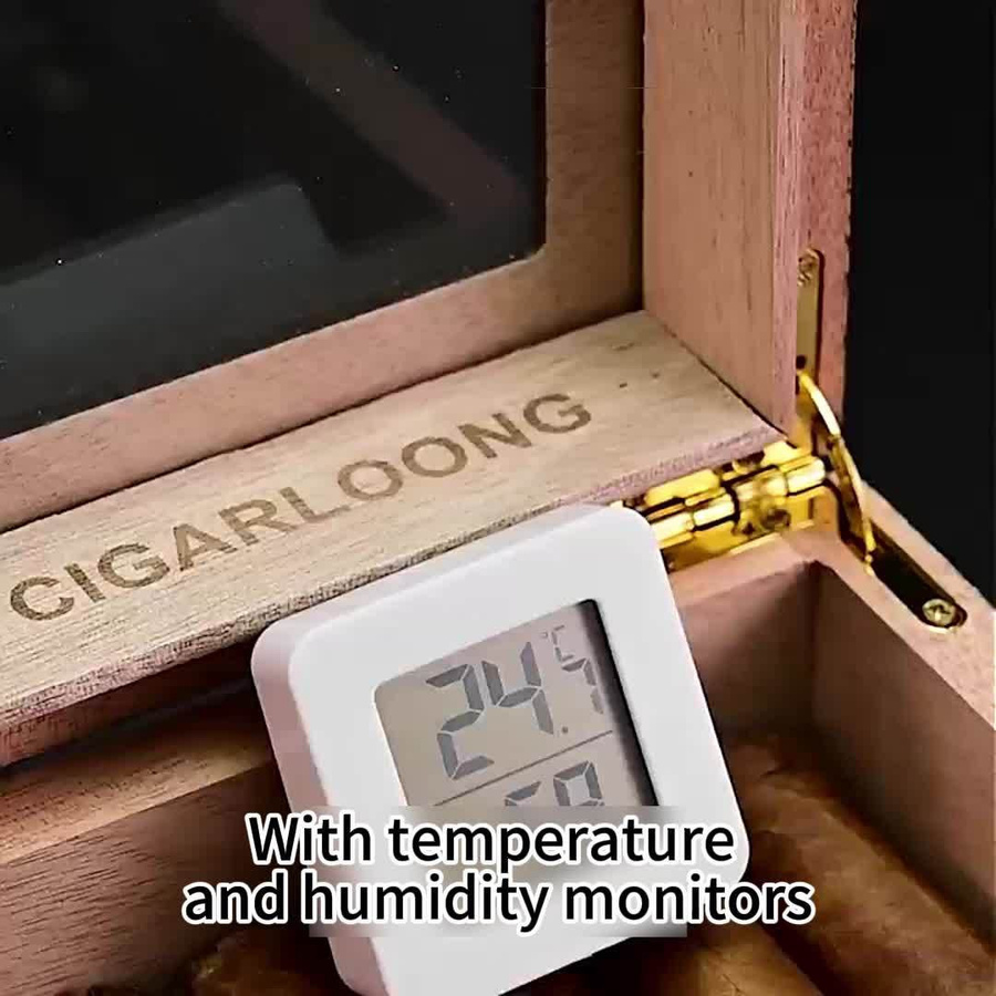 VAIKBY Set aus 2 Mini-LCD-Digitalthermometern und Hygrometern in Weiß (Celsius) - Bild 2
