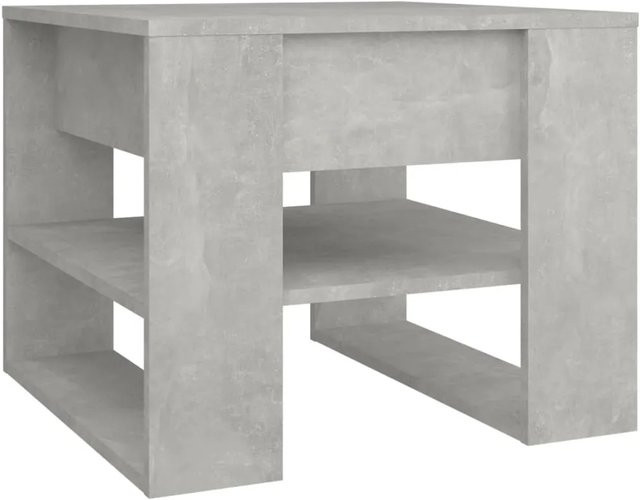 vidaXL Couchtisch aus Holzwerkstoff in Betongrau, B/T/H: 55,5 x 55,5 x 45 cm - Bild 1