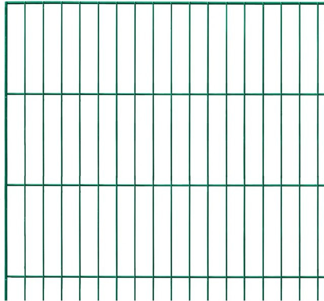 Einstabmattenzaun aus Metall in Grün, Höhe: 150 cm, Breite: 200 cm - Bild 1