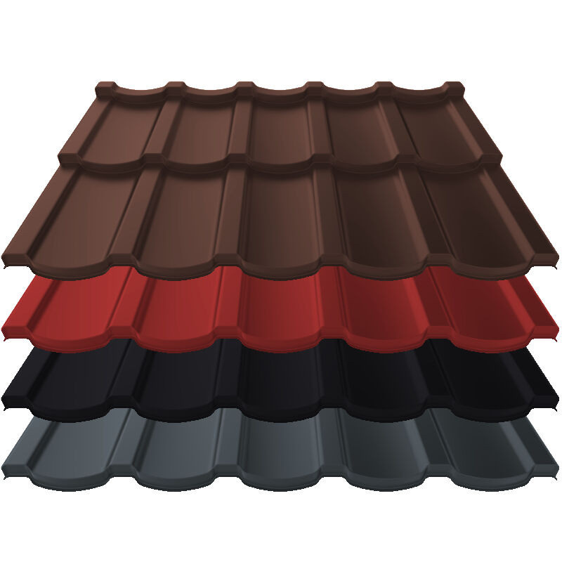 Blachotrapez Trapezblech Talia Nova Dachdeckung aus Aluminium in Mehrfarbig, Stärke: 0,60 mm, Modullänge: 35 cm - Bild 1