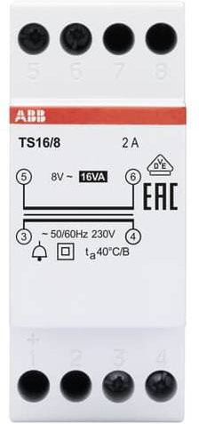 ABB 2CSM228645R0812 Klingel-Transformator 16V 2A in Weiß - Bild 1