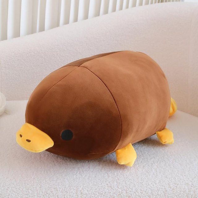 Kawaii Liegender Schnabeltier Plüschtier, Stofftier, 55cm, ab 14 Jahren - Bild 1