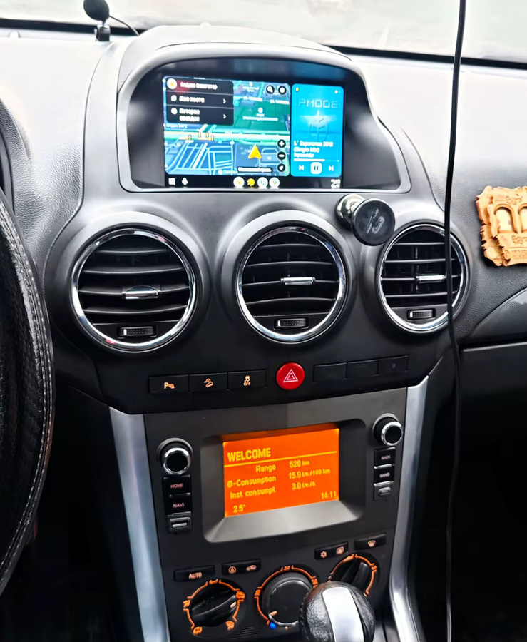 Multimedia Autoradio für Vauxhall Opel Antara mit kabellosem CarPlay, Android Auto, GPS und 4G in Schwarz - Bild 2