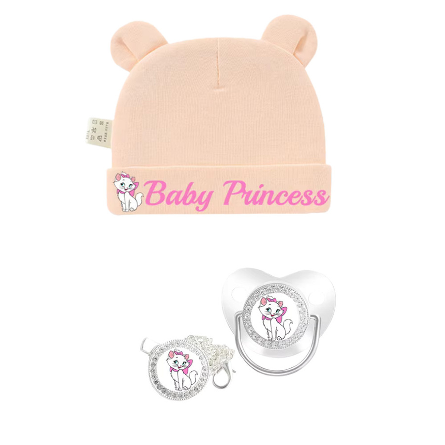 Disney Baby-Schnuller mit Cartoon-Muster aus BPA-freiem Latex in Pink für 0-6 Monate - Bild 2