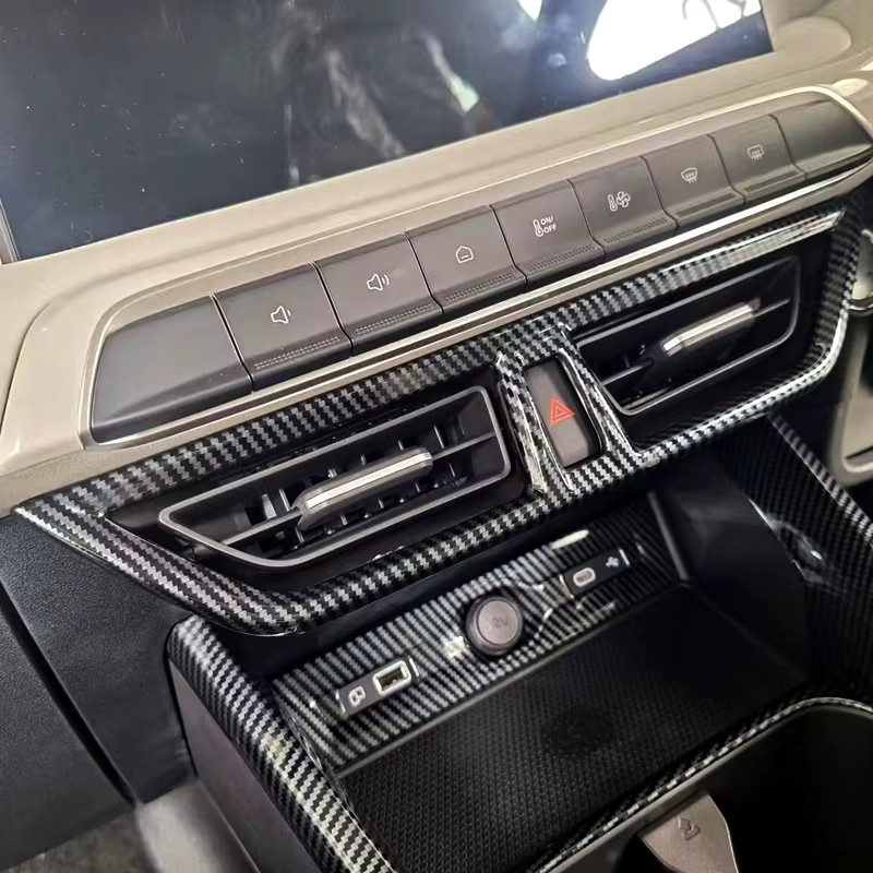 FTMTACC Zubehör-Set für MG3 Hybrid 2024 2025 in Schwarz aus ABS Carbonfaser mit Lenkradabdeckung, Fensterheber-Tastenfeld und Schalthebelblende (LHD/RHD) - Bild 3