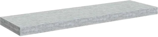 vidaXL Schweberegal Betongrau B/T/H: 80 x 23,5 x 3,8 cm - Bild 1