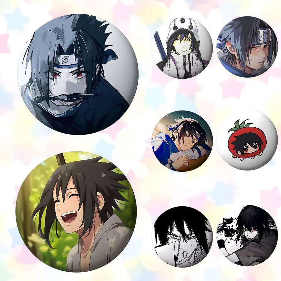 Naruto Brosche, Rund, Bunt, Ornament-Anstecknadel - Bild 2