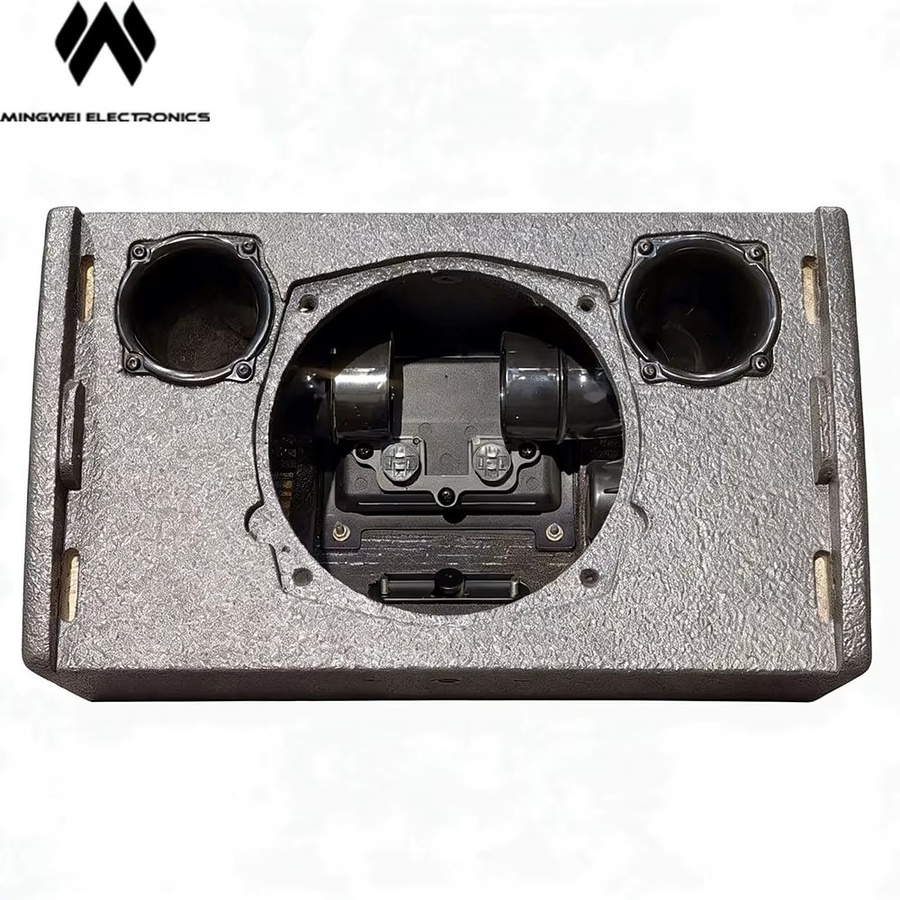 Prohsaudio X8 8 Zoll Koaxial-Monitorlautsprecher Leeres Gehäuse mit dunkelbrauner Polyurea-Oberfläche - Bild 2