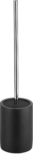 Brillantbad MAX WC-Bürstengarnitur aus Polyresin und Messing in Schwarz, freistehend, B/T/H: 9,8 x 45,5 x 9,8 cm - Bild 1