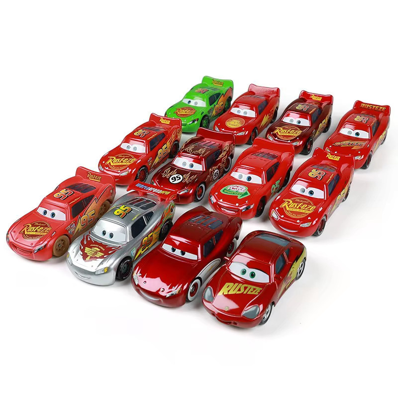 TAKARA TOMY Disney Pixar Cars Lightning McQueen, Spielzeugauto, 1:55, Druckgussmodell - Bild 2