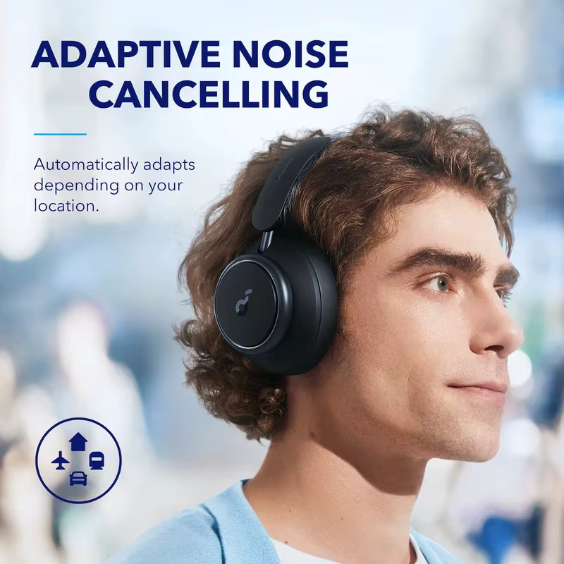 Soundcore by Anker Space Q45 Over-Ear Kopfhörer mit Adaptive Active Noise Cancelling in Schwarz - Bild 5