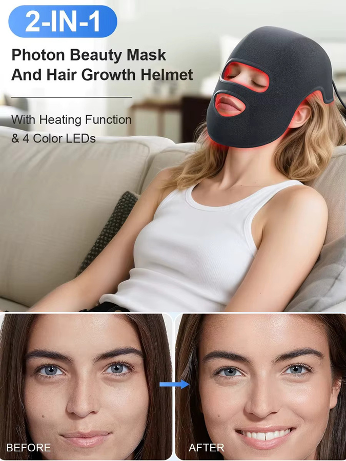vilnason LED-Mütze & Gesichtsmaske LLLT, Haarwuchs-Gerät - Bild 6