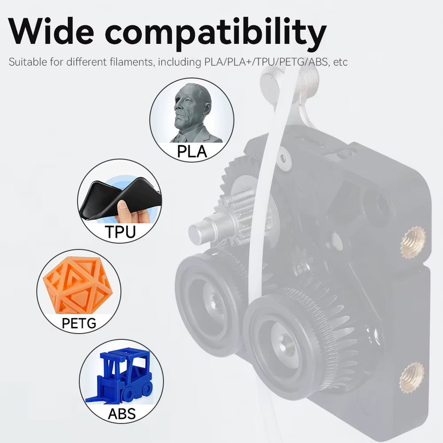Creality K1C Extruder Gear Ganzmetall-Filament-Antriebsrad in Silber für K1 Max und K1C 3D-Drucker - Bild 4