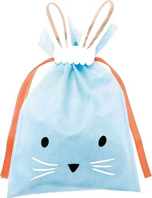 Rico Design Paper Poetry Geschenktüte Hase blau B: 30 cm, H: 45 cm - Bild 1