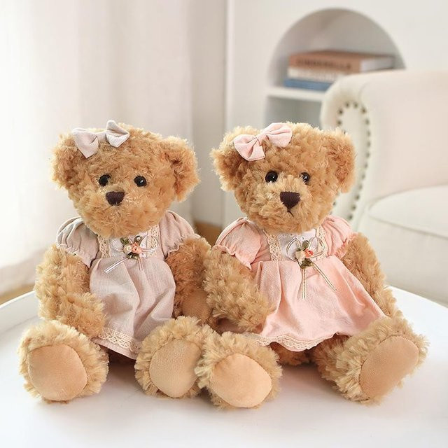 Kidsly Teddybär mit Kleidung, Plüschtiere, 2-teiliges Set, ab 14 Jahren - Bild 1
