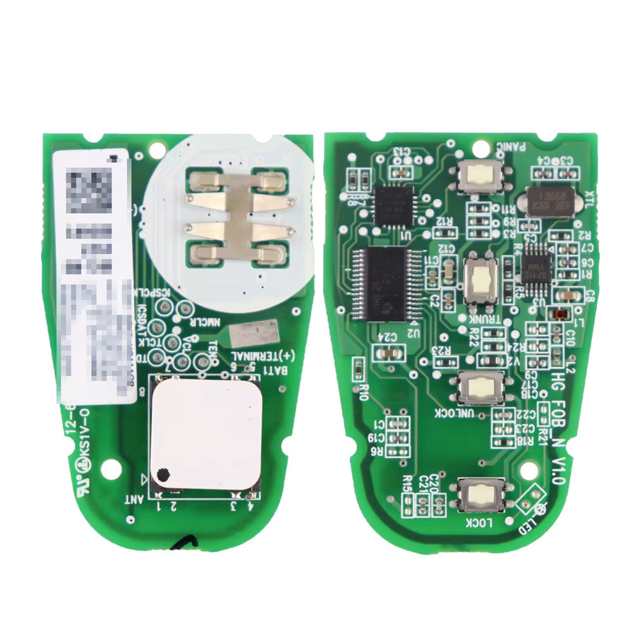 Yiqixin Smart Remote Autoschlüssel für Hyundai Santa Fe 315/433 MHz ID46 PCF7952 SY5DMFNA433 SY5DHFNA04, Schwarz - Bild 3