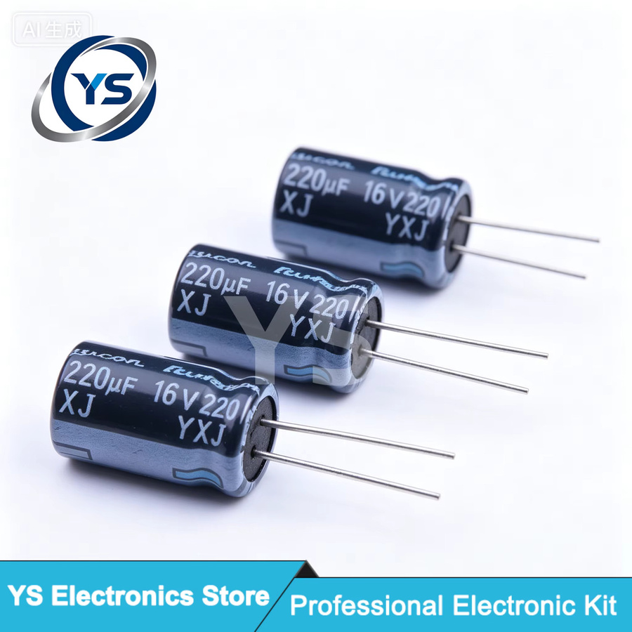 10er Set Rubycon YXJ Serie Elektrolytkondensatoren in verschiedenen Spannungen und Kapazitäten - Bild 1