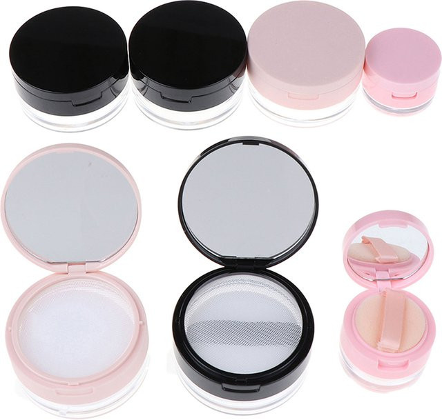 JCSYFAC Puder Box mit Sieb und Spiegel, Unisex - Bild 1