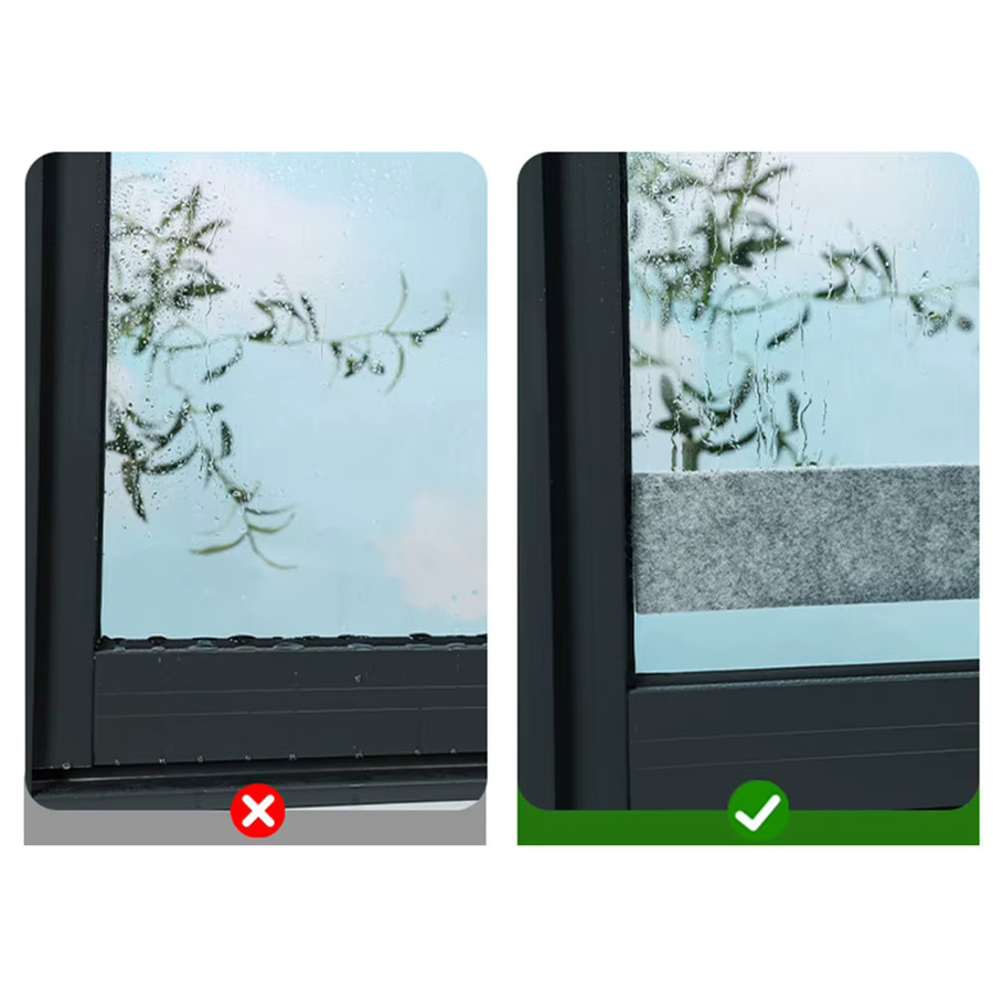 VIBRATITE 2 Stück saugfähige Glas-Dichtungsstreifen zur Vermeidung von Kondensationen, Breite: 3 cm, Länge: 400 cm - Bild 3