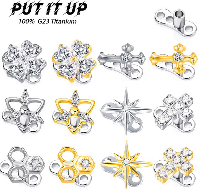 PUTITUP Schlüsselbein-Anker-Set, Titanlegierung, Unisex - Bild 1