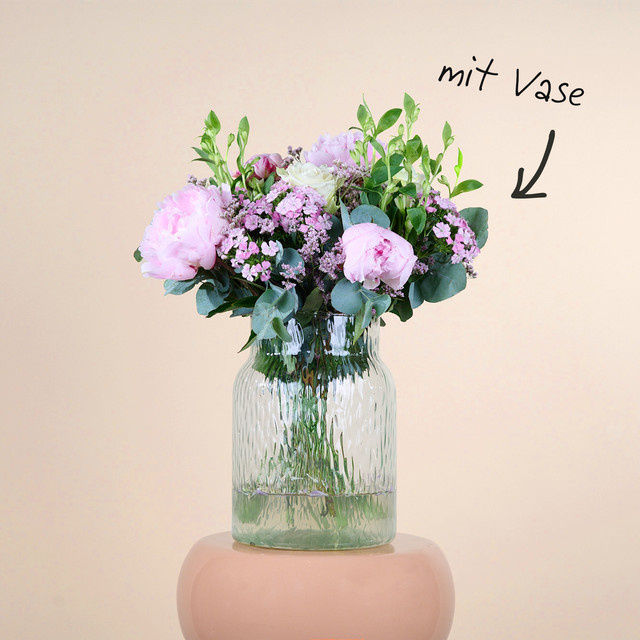 BLUME2000 Herzenssache Arrangement Frühlingsgruß mit Lieblings-Vase L - Bild 1