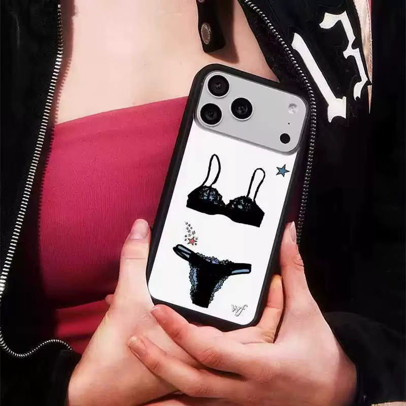 Wildflower INS Gabbriette Black Lace Lover Handyhülle für iPhone 15 14 13 12 16 17 Pro Max Plus in Schwarz - Bild 4