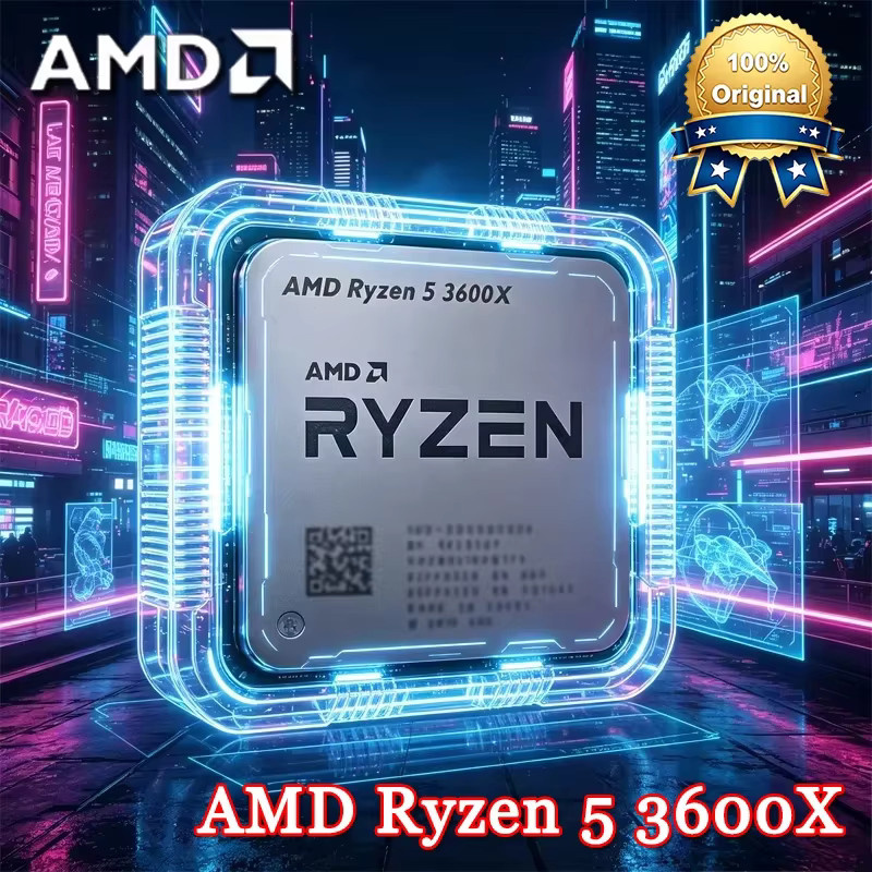 AMD Ryzen 5 3600X Prozessor mit 3,8 GHz, Sechskern-Zwölfthread-CPU, Sockel AM4, 95W, Silber - Bild 3