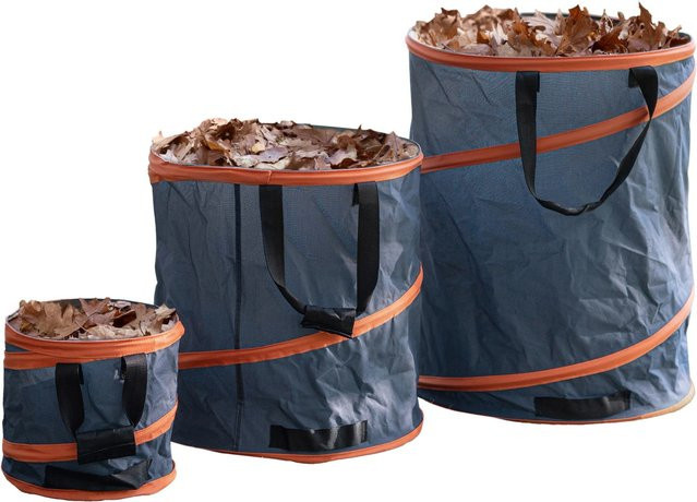3er-Set Gartenabfallsack Pop Up in Anthrazit - Bild 1