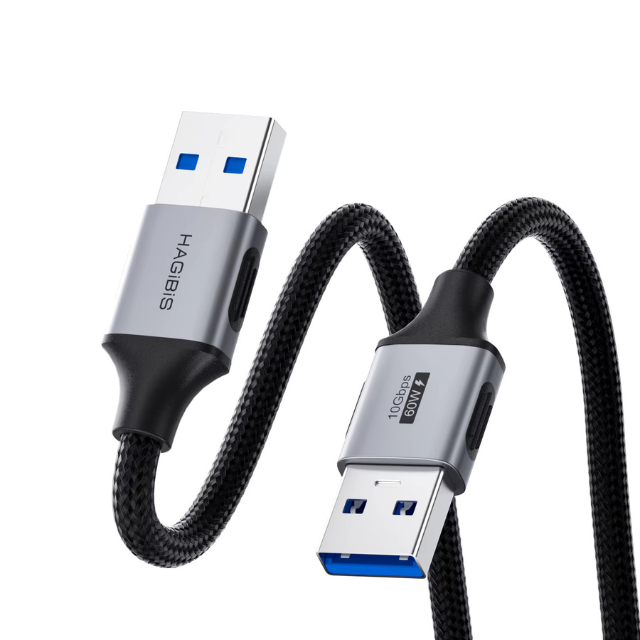 Hagibis USB 3.2 A auf A Stecker auf Stecker Kabel in Schwarz zur Verlängerung für Festplattengehäuse, KVM, Laptop, Kühler, TV-Box und DVD-Player - Bild 6