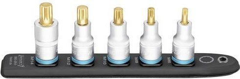 Hazet SmartRail 990-SR/5 Steckschlüsseleinsatz-Satz Innenvielzahn XZN, 5-teilig, Schwarz-Silber - Bild 2