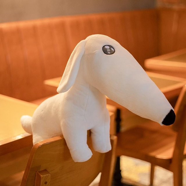 Yiran toy Barsoi Langnasenhund, Plüschtier, Weiß, 40/60cm - Bild 1