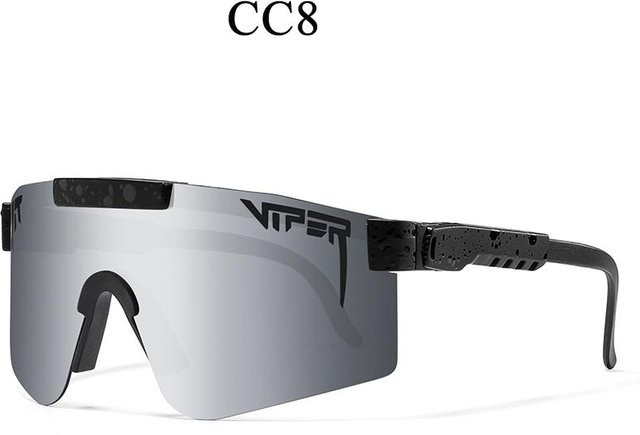 Pit Viper Sportsonnenbrille, Unisex, Vollrand, Kunststoff, grau - Bild 1