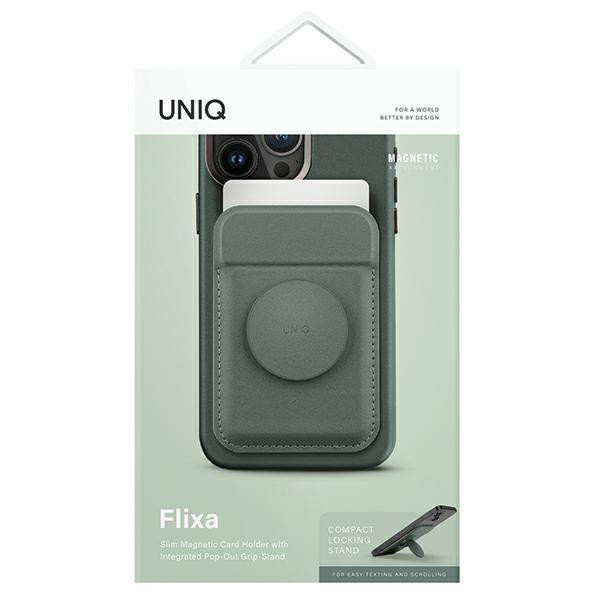 UNIQ Flixa Magnetisches Portemonnaie mit MagSafe-Ständer für iPhone in Grün - Bild 3