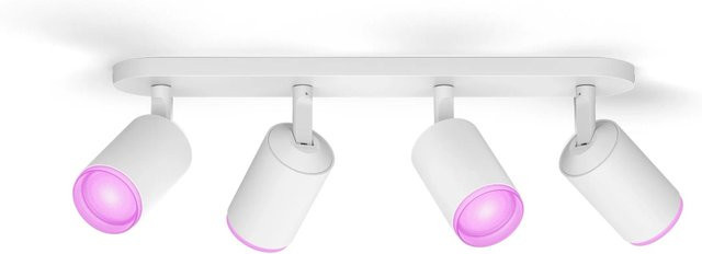 Philips Hue LED-Spot Fugato 4-flammig White & Color Ambiance, Weiß, B: 42 cm, T: 15,3 cm - Bild 1