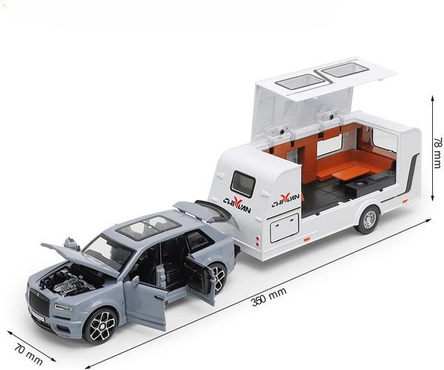 Fourall- Model Cars Rolls Royce Cullinan RV Automodell, 1:32, grau, mit Licht und Ton - Bild 1