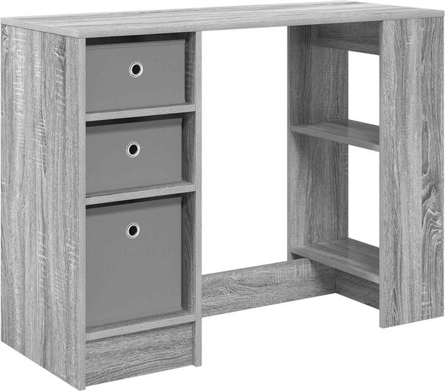 vidaXL Schreibtisch in Grau Sonoma aus Holzwerkstoff, B/T/H: 100 x 40 x 75 cm - Bild 1