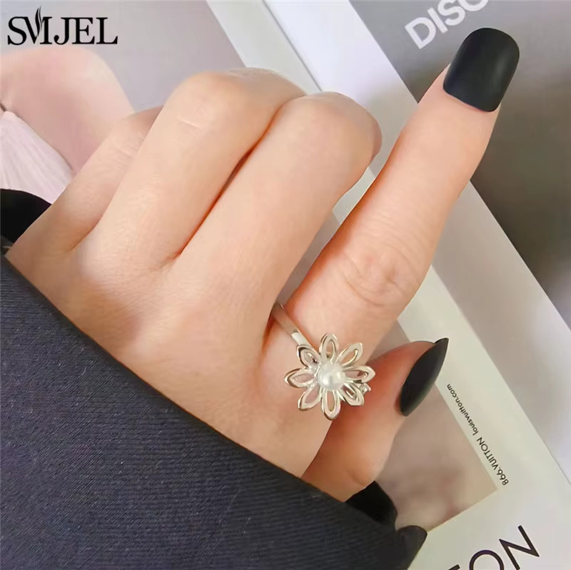 SMJEL Ringe, Silber, Damen, Sonnenblume, Libelle, Biene - Bild 2