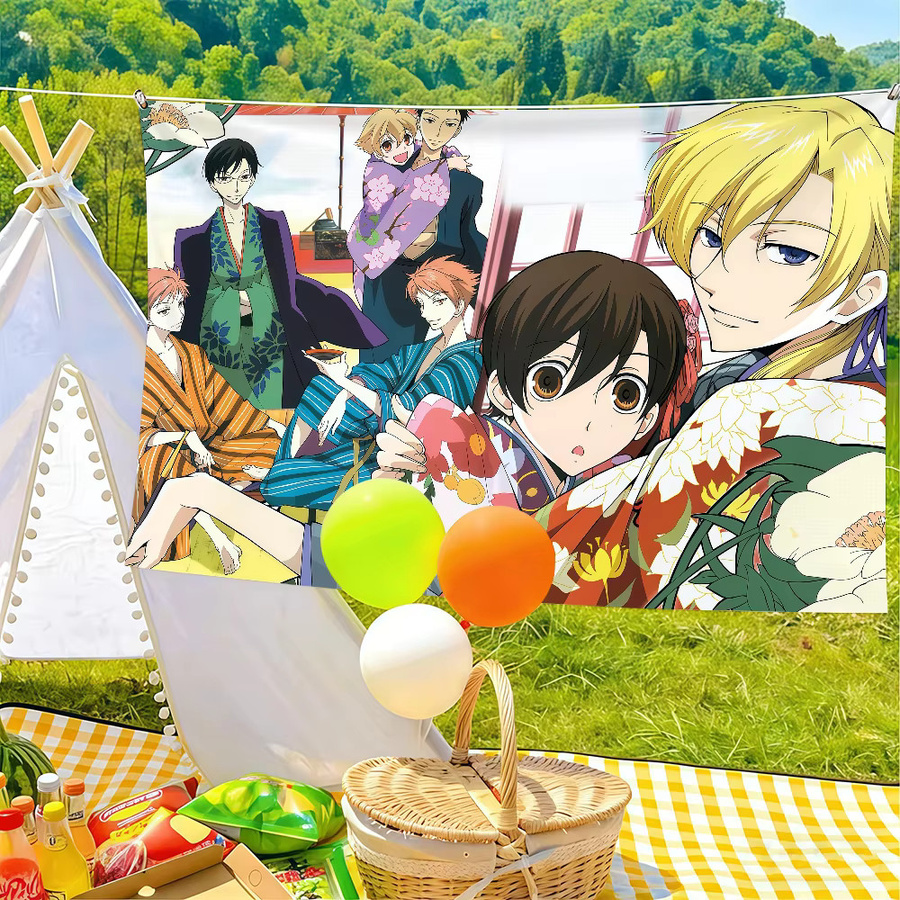 Anime Ouran High School Host Club Wandbanner Dekoration, Mehrfarbig, B/H: 60 x 40 cm - Bild 3