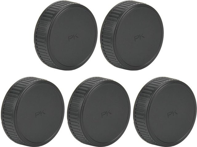Andoer 5er-Set Kunststoff Hinten Kappe Schutzhülle für Pentax PK Mount SLR Kamera Objektive in Grau - Bild 1