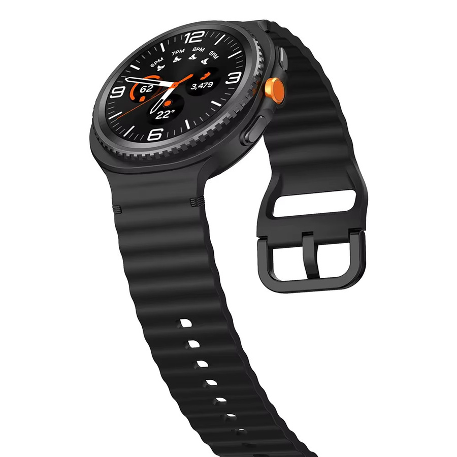 Samsung Uhrenarmband Silikon, Schwarz, Unisex - Bild 2