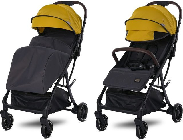 Lorelli Buggy Minori faltbar in Gelb mit PU-Rädern und Getränkehalter - Bild 1