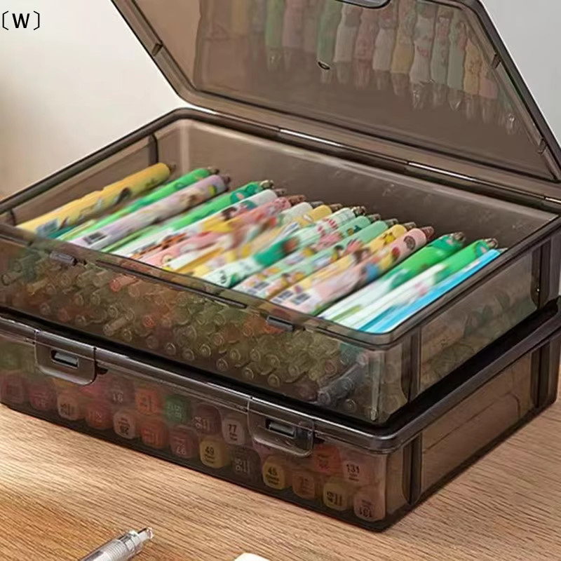 ieniaW Parque1 Dokumenten-Organizer-Box für A4 Dokumente und Zertifikate, staubdichte Aufbewahrungsbox mit Deckel und Verschluss - Bild 3