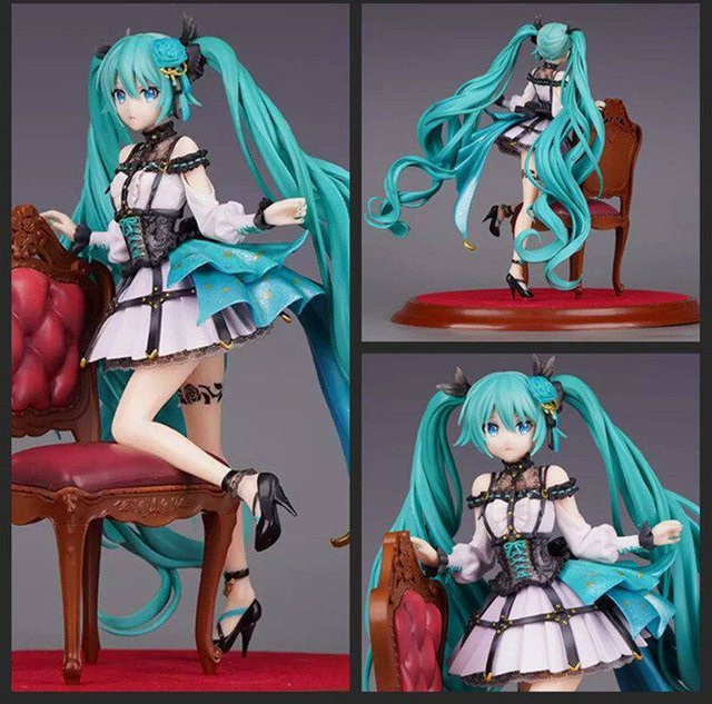 Bandai Project Sekai Colorful Stage Hatsune Miku Stuhl-Actionfigur, 23cm - Bild 1