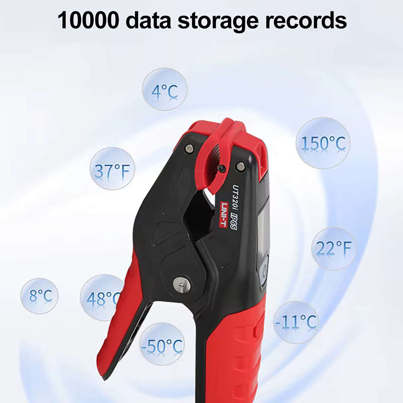 UNI-T UT320i Drahtlose digitale Temperaturklemme für HVAC-Kühlsysteme in Rot, Messbereich -50 bis 150 °C - Bild 2