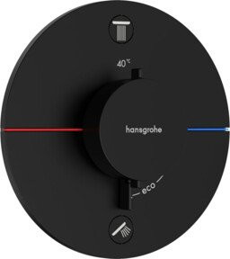 Hansgrohe Thermostat ShowerSelect Comfort S UP Duscharmatur mit 2 Ventilen in Mattschwarz - Bild 1