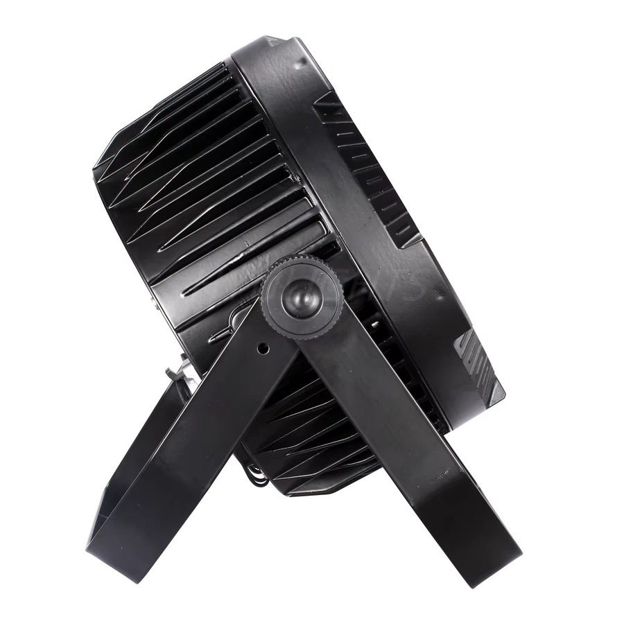 2 Stück HYULIGHTS LED-PAR-Scheinwerfer IP65 Wasserdicht RGBWA UV 6in1 DMX512 Outdoor Bühneneffekt aus Aluminium in Schwarz - Bild 4