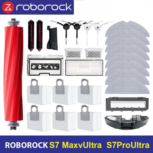 Roborock Zubehör-Set mit Hauptbürste, Mopp, HEPA-Filter und Staubbeuteln für S7 MaxV Ultra und S7 Pro Ultra in Multicolour - Bild 1